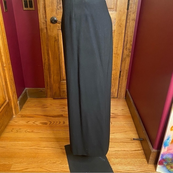 VTG Long black wool maxi skirt Francesca Mammoliti Canadian designer sz 10 - Picture 6 of 8